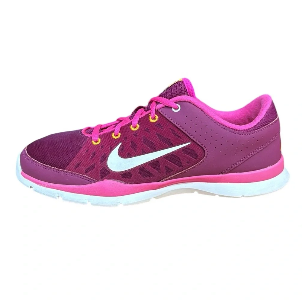Nike Flex Trainer 3 #580374-603 Pink-White Womens Running Shoes Sneakers Size 10